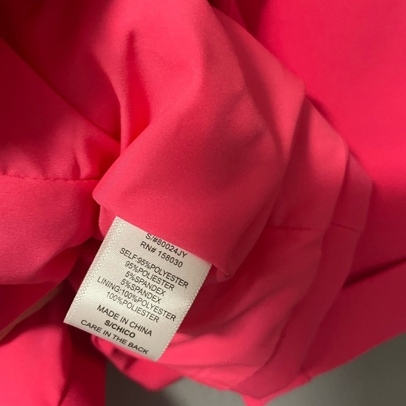 NWOT Love Tree Hot Pink Double Breasted Open Blazer. Size Small - Picture 7 of 7